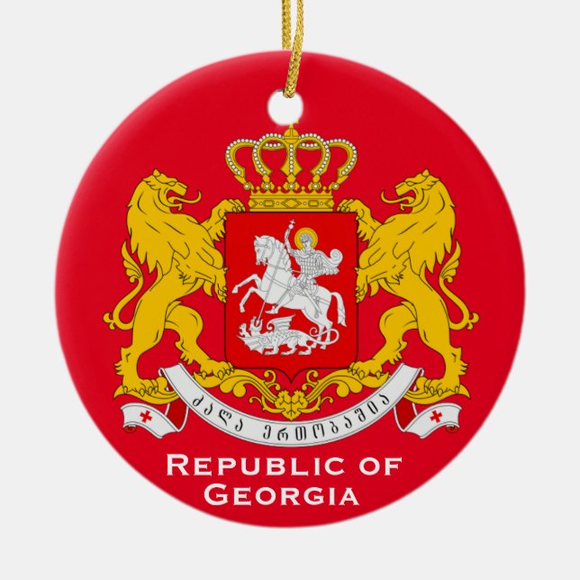 République de Géorgie* Ornement de Noël (Devant)