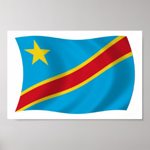 République démocratique du Congo Affiche de drapea