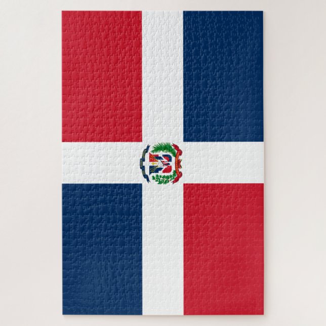 République dominicaine drapeau Puzzle (Vertical)