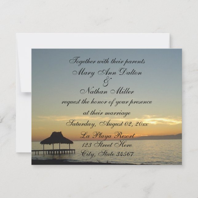 République Dominicaine : Invitations au mariage du (Devant)