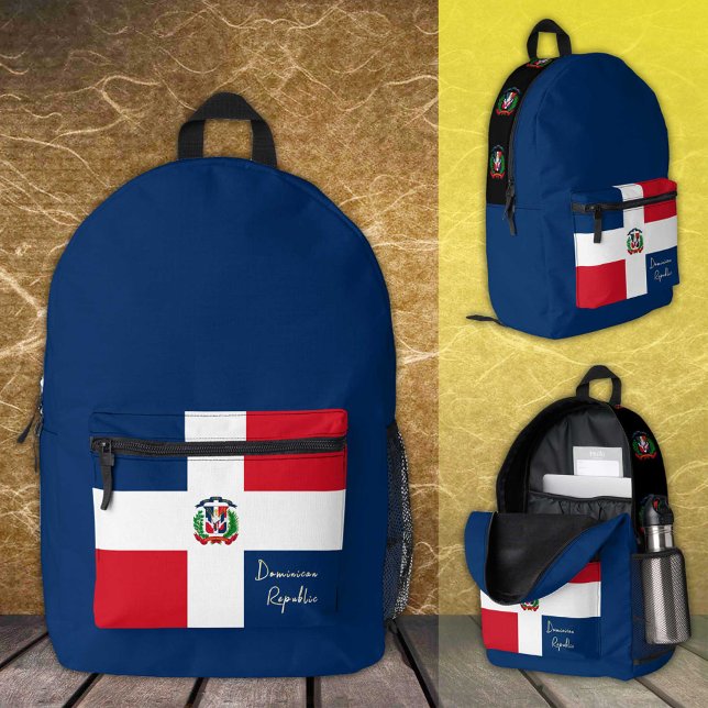 République Dominicaine, sac à dos, Drapeau Dominic (Créateur téléchargé)