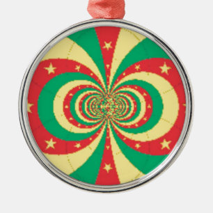 République du Cameroun five-pointed star Metal Ornament