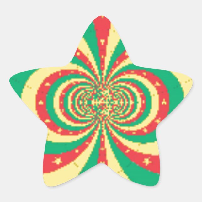République du Cameroun five-pointed star Star Sticker (Front)