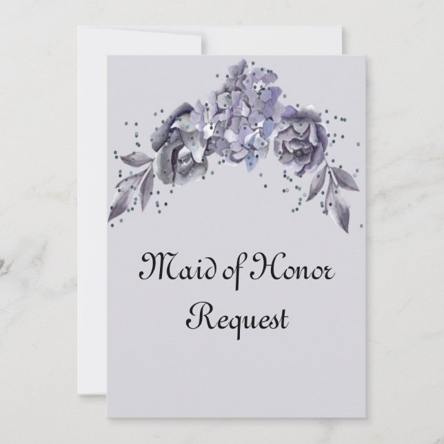 Request for Maid of Honour Slate Blue Series (Front)