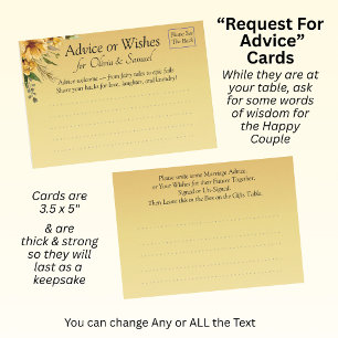 Request for Marriage Hints -  Advice Card