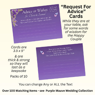 Request for Marriage Hints -  Advice Card