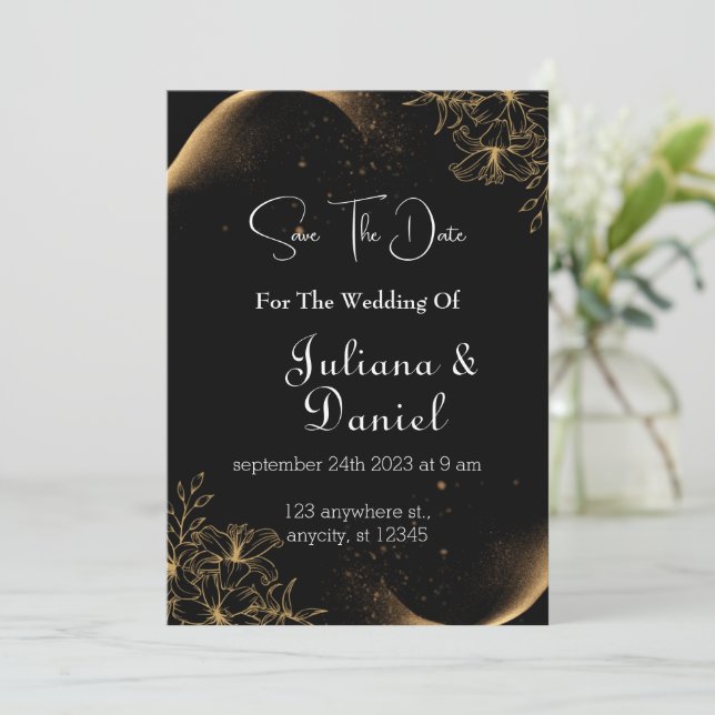Requesting Your Presence: Wedding Invitation (Standing Front)