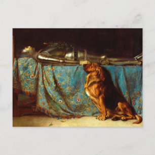 Requiescat by Briton Rivière (1888) Postcard