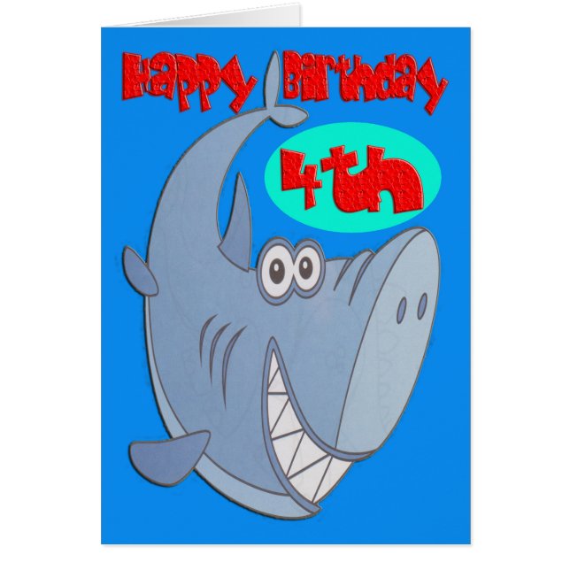 Requin bleu quatrième anniversaire (Devant)