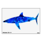 Requin Motif en mosaïque bleue profonde