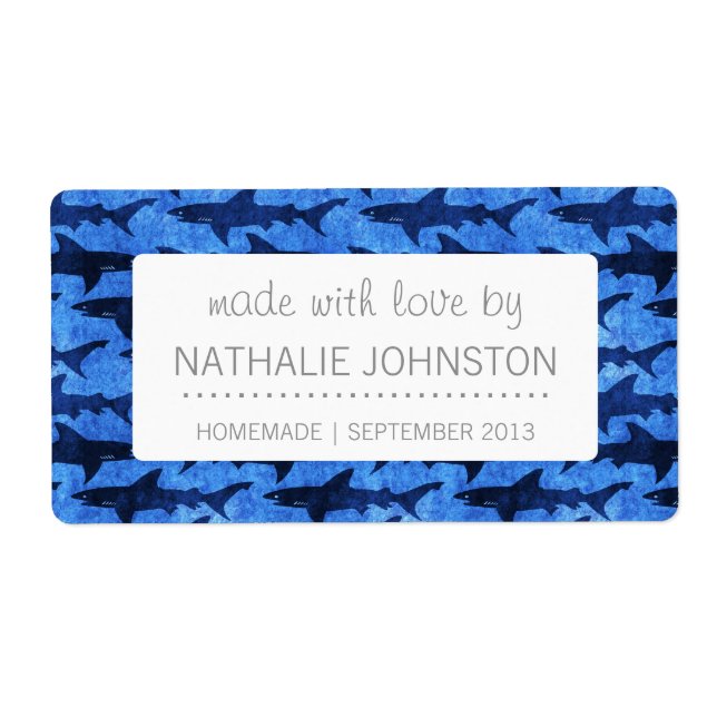 Requins dans la mer Bleue Profonde (Devant)