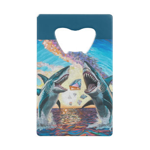 Requins Glamour Chomp faisant une percée pour des