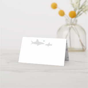 Requins mignons et océan Cartes Baby shower