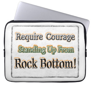 "Require Courage" Cute Design. Buy Now Laptop Sleeve