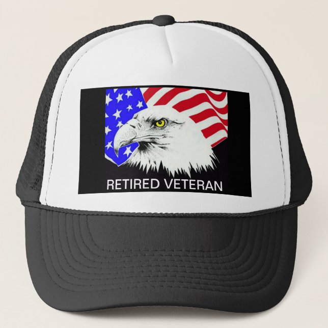 RERTIRED VETERAN TRUCKER HAT (Front)
