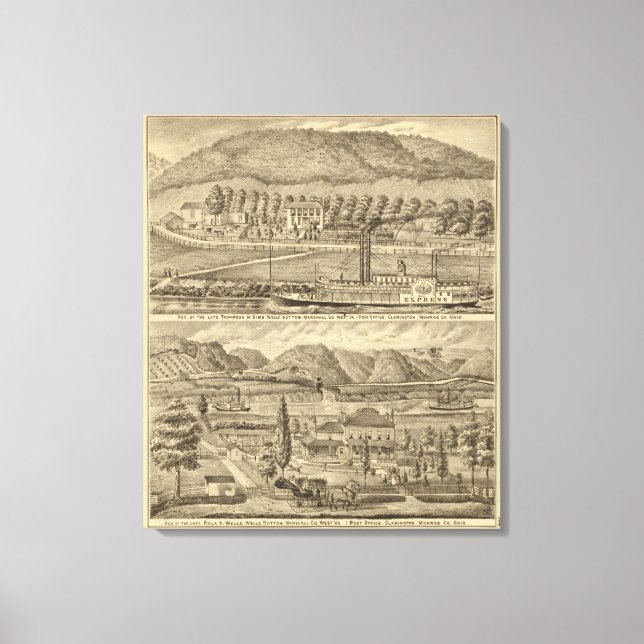 Res of the late Thompson H Sims Canvas Print (Front)