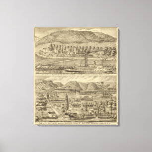 Res of the late Thompson H Sims Canvas Print