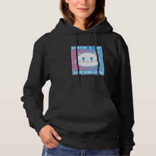 Rescue A Cat Save Nine Lives Cat Owner Animals Kit Hoodie