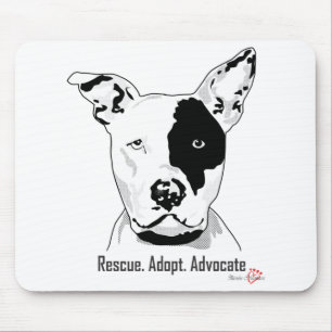 Rescue. Adopt. Advocate Mouse Pad