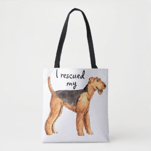 Rescue Airedale Tote Bag