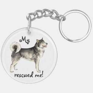 Rescue Alaskan Malemute Keychain