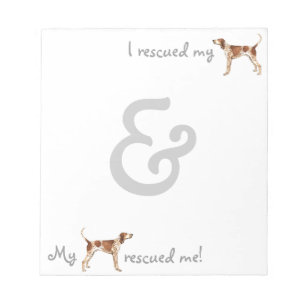 Rescue American English Coonhound Notepad
