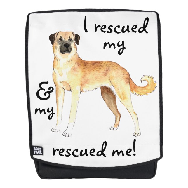Rescue Anatolian Shepherd Dog Backpack (Front)