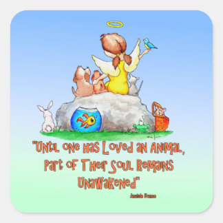 Rescue Angel Square Sticker