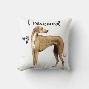 Rescue Azawakh Throw Pillow
