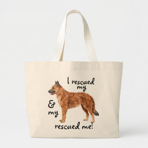 Rescue Belgian Laekenois Large Tote Bag