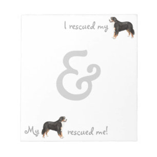 Rescue Bernese Mountain Dog Notepad