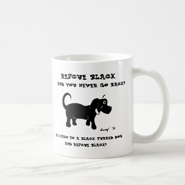 Rescue Black Dogs Mug (Right)
