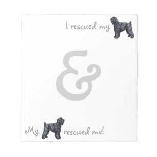Rescue Black Russian Terrier Notepad