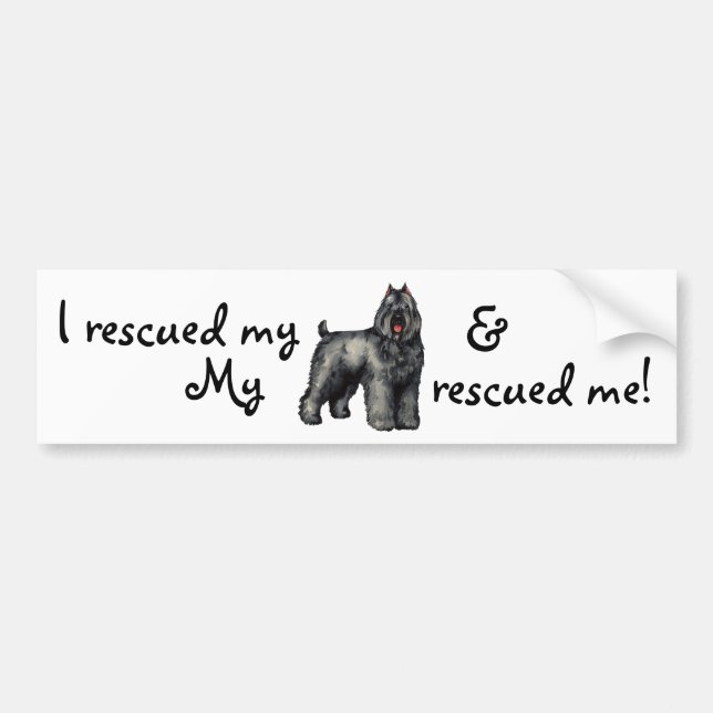 Rescue Bouvier Bumper Sticker (Front)