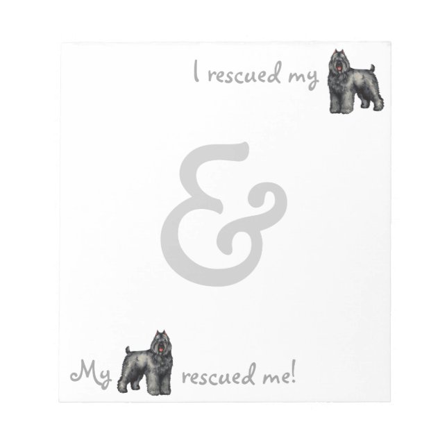 Rescue Bouvier Notepad (Front)