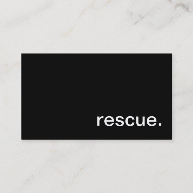 Rescue Business Card (Front)