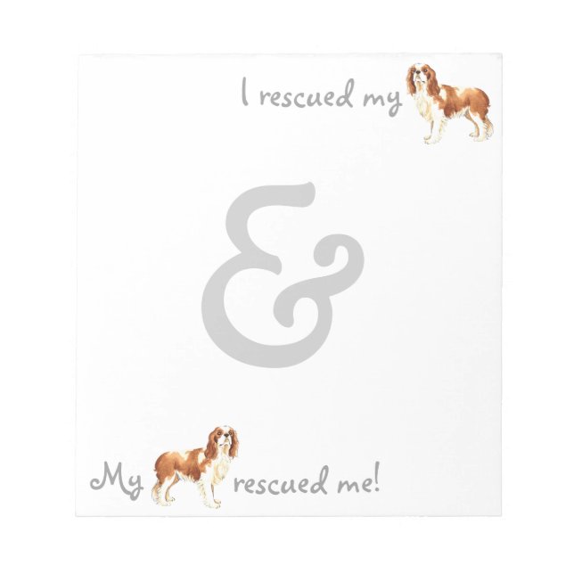 Rescue Cavalier Notepad (Front)