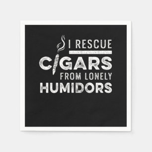 Rescue Cigars From Humidor Cutter Cigar Smoker Gif Napkin