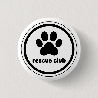 Rescue Club – United by Paws 1 Inch Round Button