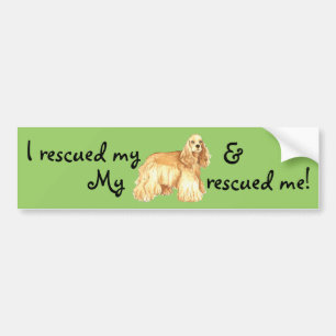 Rescue Cocker Spaniel Bumper Sticker