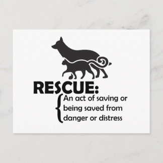 Rescue Definition Postcard