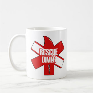 Rescue Diver Coffee Mug White Font
