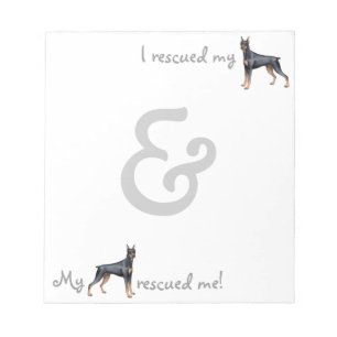 Rescue Doberman Pinscher Notepad