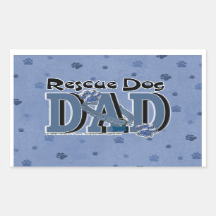 Rescue Dog DAD Sticker