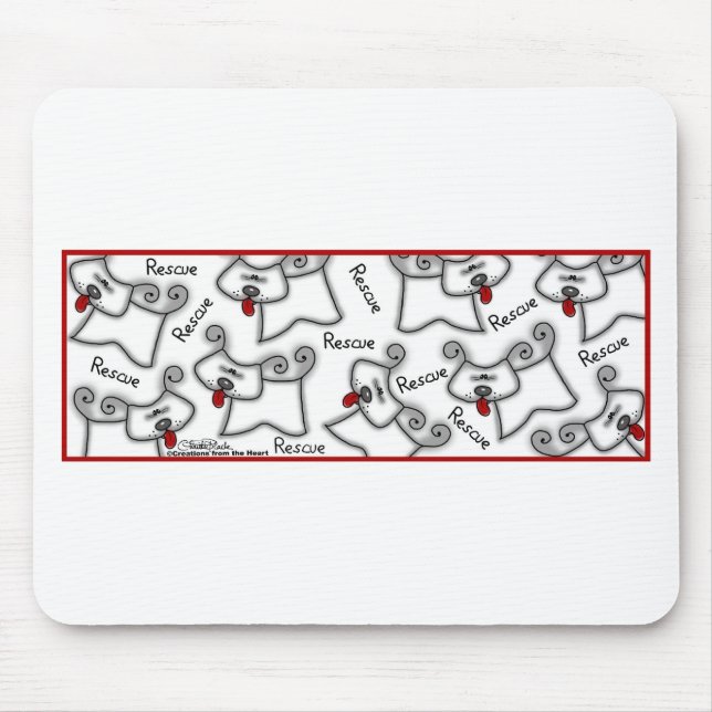 Rescue Dog ... It's A Love Thing Mouse Pad (Front)