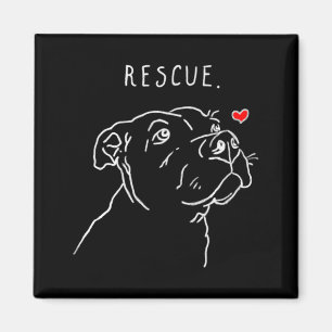 Rescue Dog Tbull Drawing Rescue Mom Adopt Dont _1  Magnet