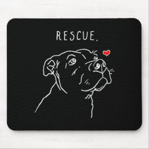 Rescue Dog Tbull Drawing Rescue Mom Adopt Dont  Mouse Pad