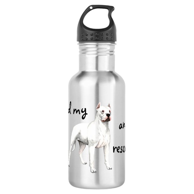 Rescue Dogo Argentino 532 Ml Water Bottle (Front)