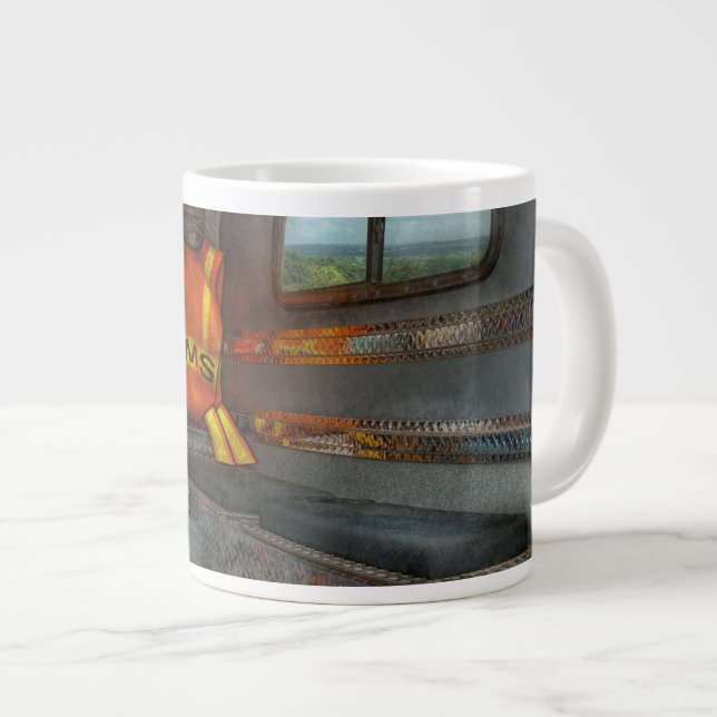 Rescue - Emergency Squad Large Coffee Mug (Front Right)