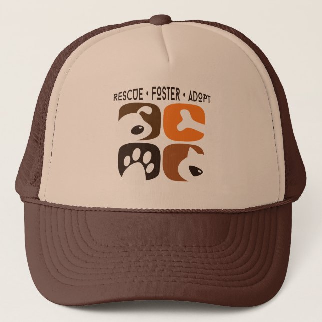 Rescue Foster Adopt Trucker Hat (Front)